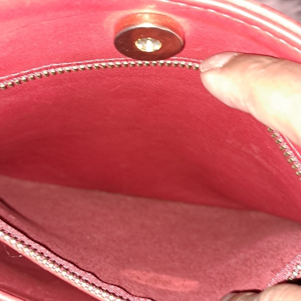 Coach Vintage USA 9806 Slim Bucket Equestrian Red Leather Legacy Shoulder Bag - Picture 13 of 15